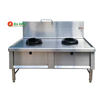 Bếp á 2 họng inox